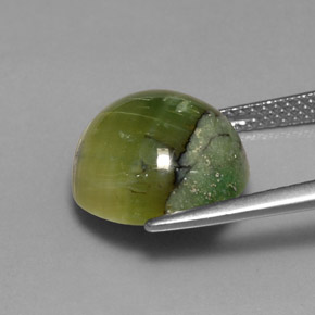 Serpentine Gemstone in 13 mm (calibrated) Size for Sale, Serpentine Stone in Yellowish Green Color
