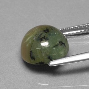 Serpentine Gemstone in 10 mm (calibrated) Size for Sale, Serpentine Stone in Yellowish Green Color