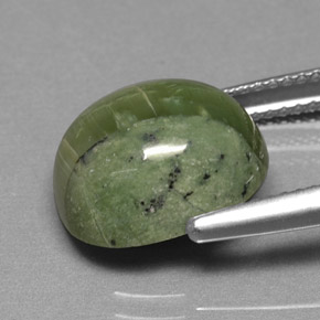 Serpentine Gemstone in 12.5 x 10.4 mm Size for Sale, Serpentine Stone in Green Color