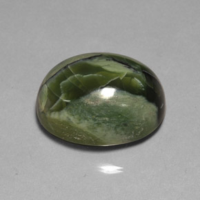 26.53 ct Green Serpentine Stone, Natural Serpentine in Oval Cabochon Shape for Sale