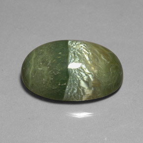 38.22 ct Green Serpentine Stone, Natural Serpentine in Oval Cabochon Shape for Sale