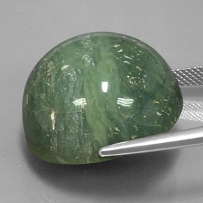 Serpentine Gemstone in 23.1 mm Size for Sale, Serpentine Stone in Pale Pine Green  Color