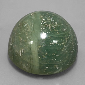 48.32 ct Green Serpentine Stone, Natural Serpentine in Round Cabochon Shape for Sale
