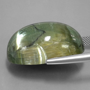 Serpentine Gemstone in 27.1 x 19.9 mm Size for Sale, Serpentine Stone in Medium Green Color