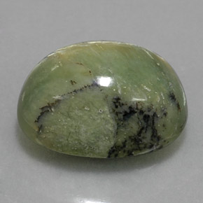 7.68 ct Green Serpentine Stone, Natural Serpentine in Oval Cabochon Shape for Sale