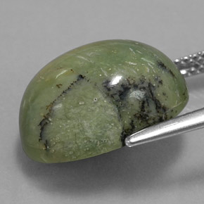 Serpentine Gemstone in 15.6 x 11.6 mm Size for Sale, Serpentine Stone in Green Color