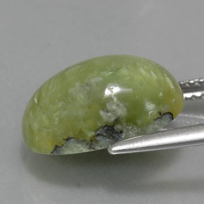 Serpentine Gemstone in 14 x 10 mm (calibrated) Size for Sale, Serpentine Stone in Green Color