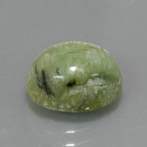 2.57 ct Green Serpentine Stone, Natural Serpentine in Oval Cabochon Shape for Sale