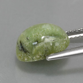 Serpentine Gemstone in 10.4 x 8.5 mm Size for Sale, Serpentine Stone in Green Color