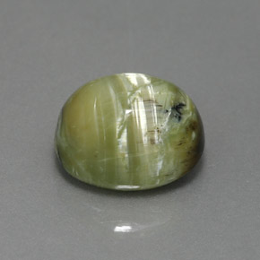 2.93 ct Green Serpentine Stone, Natural Serpentine in Oval Cabochon Shape for Sale