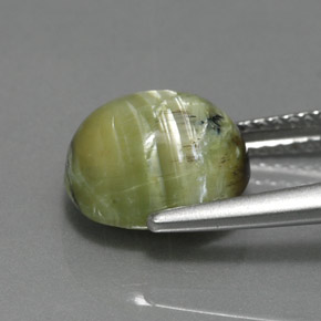 Serpentine Gemstone in 10.2 x 8.7 mm Size for Sale, Serpentine Stone in Green Color