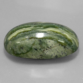49.97 ct Green Serpentine Stone, Natural Serpentine in Oval Cabochon Shape for Sale