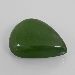 29.88 ct Green Serpentine Stone, Natural Serpentine in Pear Cabochon Shape for Sale