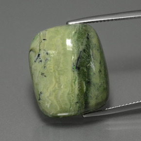 22.7ct Cushion Cabochon Green Serpentine Gem for sale 22.7ct Cushion Cabochon Green Serpentine Gem (ID: 403218)