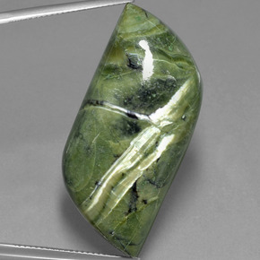 36.4ct Fancy Cabochon Green Serpentine Gem for sale 36.4ct Fancy Cabochon Green Serpentine Gem (ID: 403312)