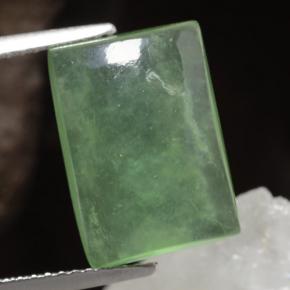 Yellowish Green Serpentine Gem - 6.6ct Baguette Cabochon (ID: 469594)
