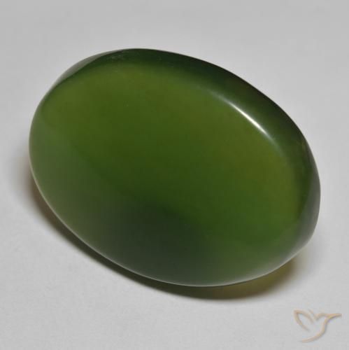 45.91 ct Green Serpentine Stone, Natural Serpentine in Oval Cabochon Shape for Sale