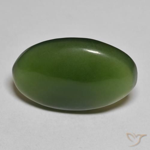 11.43ct Natural Dark Green Serpentine, Oval, Translucent