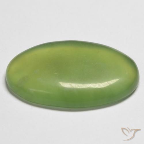 Serpentine Gemstone in 24.2 x 15.2 mm Size for Sale, Serpentine Stone in Lime Green Color