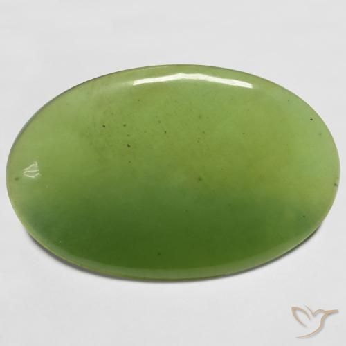 36.27 ct Green Serpentine Stone, Natural Serpentine in Oval Cabochon Shape for Sale