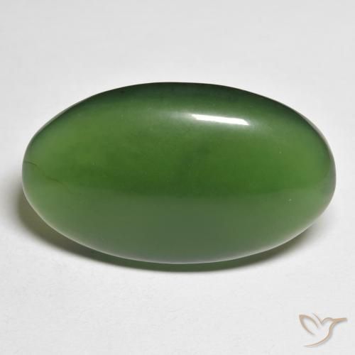 24.76ct Natural Forest Green Serpentine, Oval, Translucent