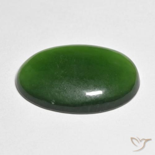 Serpentine Gemstone in 23.3 x 16.4 mm Size for Sale, Serpentine Stone in Green Color