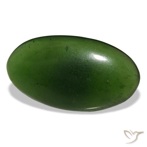 11.55 ct Green Serpentine Stone, Natural Serpentine in Oval Cabochon Shape for Sale