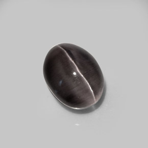 5.20 ct Brown Sillimanite Cat's Eye Gemstone, Sillimanite Cat's Eye Gem in Oval Cabochon Shape for Sale.