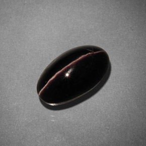 5.42 ct Brown Sillimanite Cat's Eye Stone, Natural Sillimanite Cat's Eye in Oval Cabochon Shape for Sale
