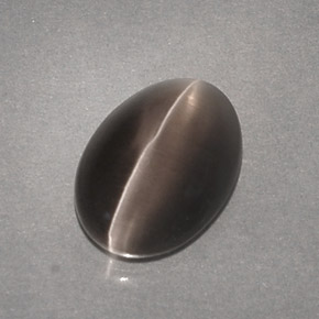 3.39 ct Brown Sillimanite Cat's Eye Stone, Natural Sillimanite Cat's Eye in Oval Cabochon Shape for Sale