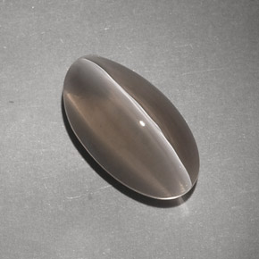7.02 ct Brown Sillimanite Cat's Eye Gemstone, Sillimanite Cat's Eye Gem in Oval Cabochon Shape for Sale.