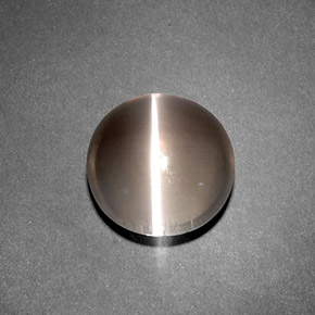 Sillimanite Cat's Eye Gemstone in 10 mm (calibrated) Size for Sale, Sillimanite Cat's Eye Stone in Brown Color