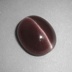 2.67 ct Brown Sillimanite Cat's Eye Stone, Natural Sillimanite Cat's Eye in Oval Cabochon Shape for Sale
