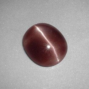 2.12 ct Brown Sillimanite Cat's Eye Stone, Natural Sillimanite Cat's Eye in Oval Cabochon Shape for Sale
