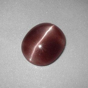 Sillimanite Cat's Eye Gemstone in 9.9 x 8.6 mm Size for Sale, Sillimanite Cat's Eye Stone in Deep Reddish Brown Color