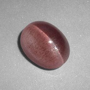 2.89 ct Pink Sillimanite Cat's Eye Stone, Natural Sillimanite Cat's Eye in Oval Cabochon Shape for Sale