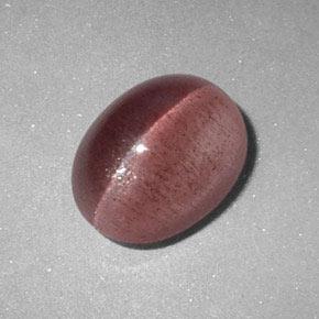 Sillimanite Cat's Eye Gemstone in 9.6 x 7.4 mm Size for Sale, Sillimanite Cat's Eye Stone in Deep Rose Pink Color
