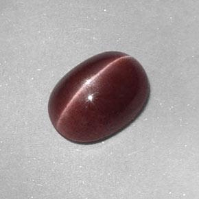 Oeil de chat Sillimanite Brun oval cabochon 1,58 ct de Madagascar, dimension 8,8 x 6,4mm, pierre gemme naturelle Non traité, pureté Opaque , 1 pièce Oeil de chat Sillimanite de couleur Brun, dureté Mohs de 6.5 à 7.5 convient aux bijoux de tous les jours, pierre de sagesse, Photo A