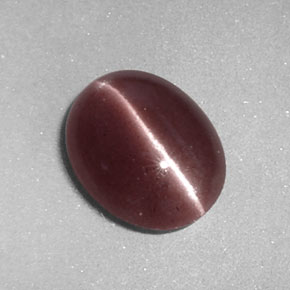 2.02 ct Brown Sillimanite Cat's Eye Stone, Natural Sillimanite Cat's Eye in Oval Cabochon Shape for Sale