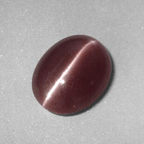 Sillimanite Cat's Eye Gemstone in 10 x 8 mm (calibrated) Size for Sale, Sillimanite Cat's Eye Stone in Brown Color