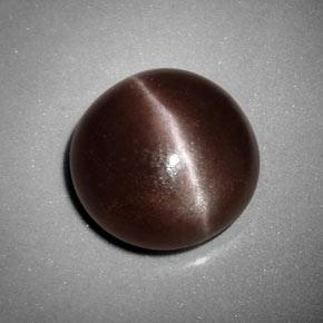 6.99 ct Brown Sillimanite Cat's Eye Stone, Natural Sillimanite Cat's Eye in Round Cabochon Shape for Sale