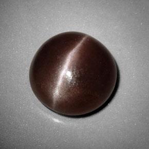 Sillimanite Cat's Eye Gemstone in 12 mm (calibrated) Size for Sale, Sillimanite Cat's Eye Stone in Medium Brown Color