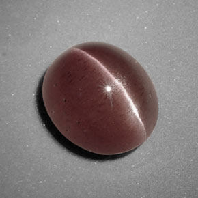 3.87 ct Brown Sillimanite Cat's Eye Stone, Natural Sillimanite Cat's Eye in Oval Cabochon Shape for Sale