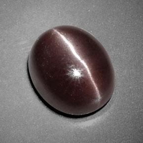 3.85 ct Brown Sillimanite Cat's Eye Stone, Natural Sillimanite Cat's Eye in Oval Cabochon Shape for Sale