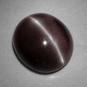 4.87 ct Brown Sillimanite Cat's Eye Stone, Natural Sillimanite Cat's Eye in Oval Cabochon Shape for Sale