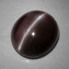 Sillimanite Cat's Eye Gemstone in 11.9 x 10.6 mm Size for Sale, Sillimanite Cat's Eye Stone in Purplish Brown Color