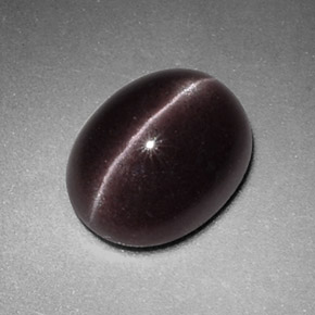 2.88 ct Brown Sillimanite Cat's Eye Gemstone, Sillimanite Cat's Eye Gem in Oval Cabochon Shape for Sale.