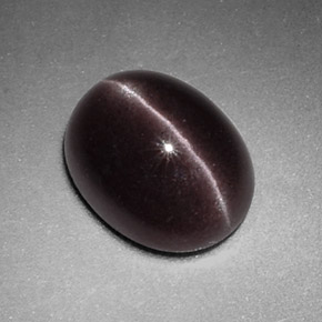 2.88 ct Brown Sillimanite Cat's Eye Stone, Natural Sillimanite Cat's Eye in Oval Cabochon Shape for Sale