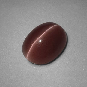 Sillimanite Cat's Eye Gemstone in 9 x 7 mm (calibrated) Size for Sale, Sillimanite Cat's Eye Stone in Brown Color