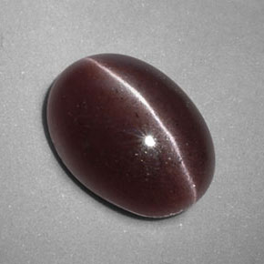 3.47 ct Brown Sillimanite Cat's Eye Stone, Natural Sillimanite Cat's Eye in Oval Cabochon Shape for Sale